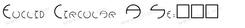 Euclid Circular A Se字体转换